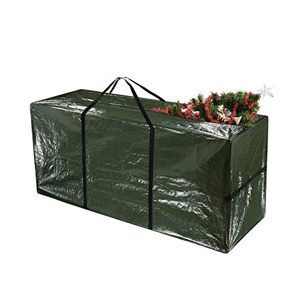 TUPARKA Christmas Tree Storage Bag for Tree up to 7 Feet Tall Waterproof Material Protects from Dust, 48" x 15" x 22" (122 x 38 x 55cm)