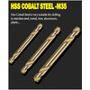 HSS Cobalt Drill Bit Double End 10Pcs 6.2mm M35 Stubby