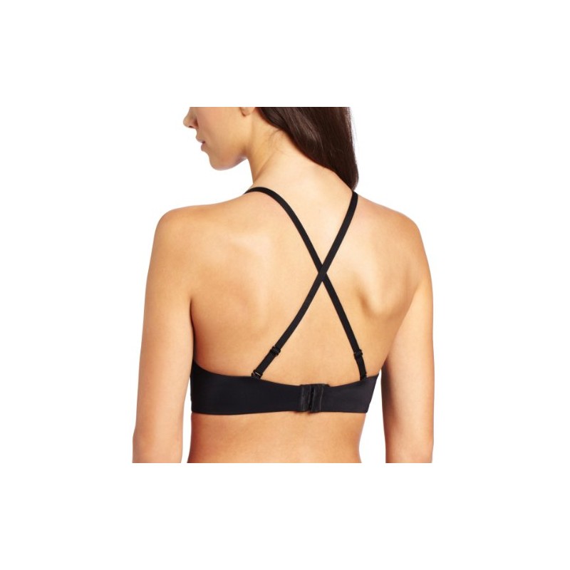 Fashion Forms Women's Seamless U Plunge Bra, Black, 34B