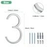 M METERXITY 6 Inch Floating House Number, Metal Modern House