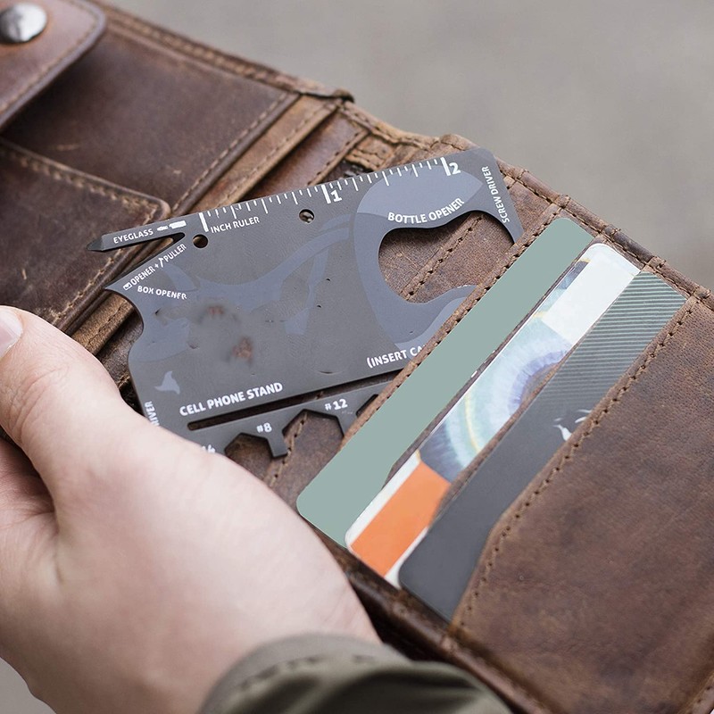 Multitool, 18 in 1 Wallet Tool, Stainless Steel Multitool Pocket,