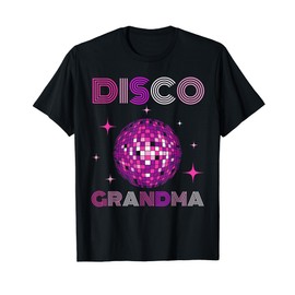 Retro Disco Grandma 70s 80s Dance Party Mirror Ball Dancer T-Shirt