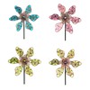 Luminous Windmill Stake Patio Outdoor Decoration Iron Windmill in the