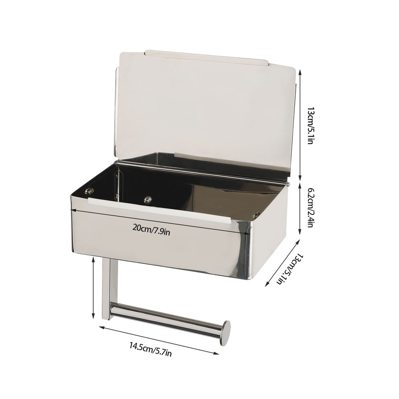 Rolling Paper Rack Can Put Wet Wipes Stainless Steel Drawer
