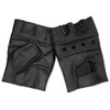 MFH Men's Fingerless Gloves "Deluxe" Black size L