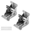 QWORK® 2 Pack Folding Lock Extension Self Locking Foldable Hinge