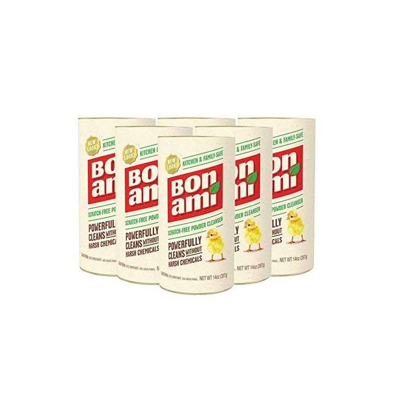 Bon Ami Powder Cleanser - 14 oz (Pack of 6)