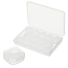 YELARXI Silicone Earplugs, 27 Db Noise Cancelling Sleeping Ear Plugs Soft Reusable Moldable with Case for Swimming Travel Snoring Concerts Airplane Shooting Range (16 Pack, White)