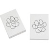 2 x 45mm 'Pawprint Heart' Erasers/Rubbers (ER00047156)
