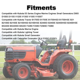 WMPHE 12V Fuel Shut Off Solenoid Compatible with Kubota D905 D1005 D1105 V1205 V1305 V1505 V1505T B1700D B1700E B1700HSD B1700HSE Replacement for 16616-60010 17454-60010 17594-60014 SA-4569T