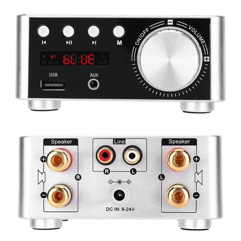 HIFI Bluetooth 5.0 Digital Audio Amplifier Board Memory Card Player