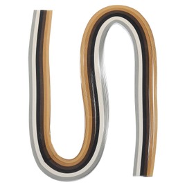 PATIKIL 120pcs Quilling Strips Paper 3/16"(5mm) 21" Origami Paper Quilling Strip for Art DIY Hand Craft Christmas, Brown