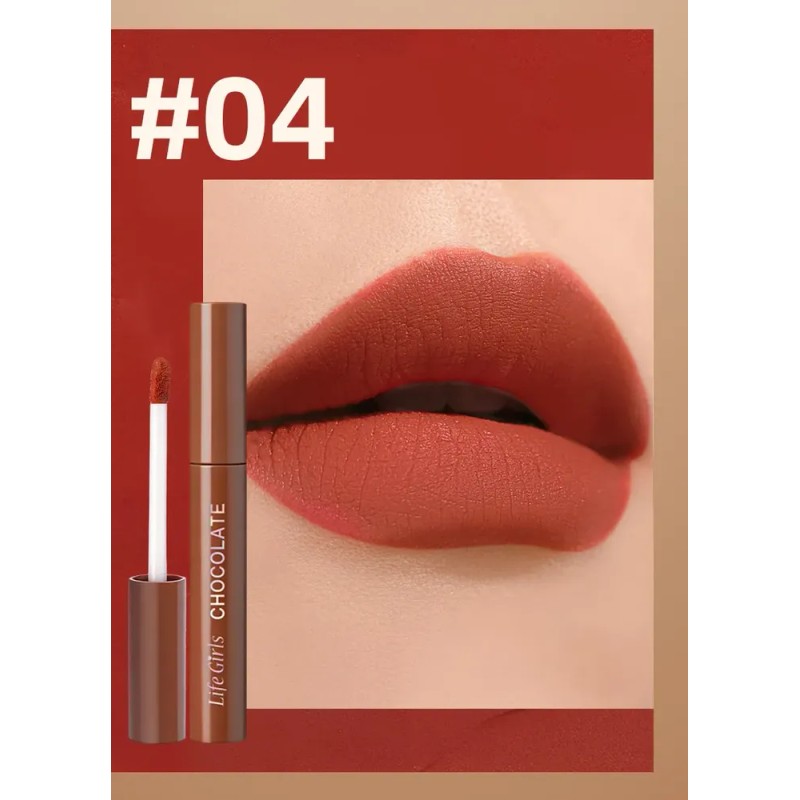 Q Set De Lápiz Labial Mate Con 5/10 Colores, Brillo