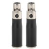 2PCS Mini XLR 3pin Male to Mini XLR 4pin Female