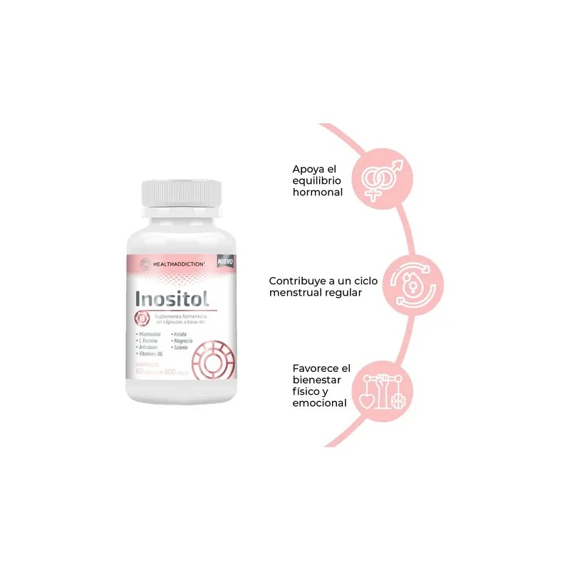 Myoinositol Mujer Magnesio Healthaddiction Cápsulas