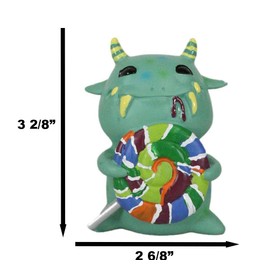 Ebros Gift Underbedz Lollipop Mogu Mogu Sweet Tooth Hypnotic Alien Sharp Fangs Monster Small Collectible Figurine Nightmare Psychic Demon Imp Sculpture