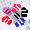 QKURT 6 Pairs Toddler Mittens, Winter Warm Knitted Stripe Gloves,