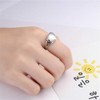 Simple Heart Cremation Urn Ring for Ashes Hold Loved Ones