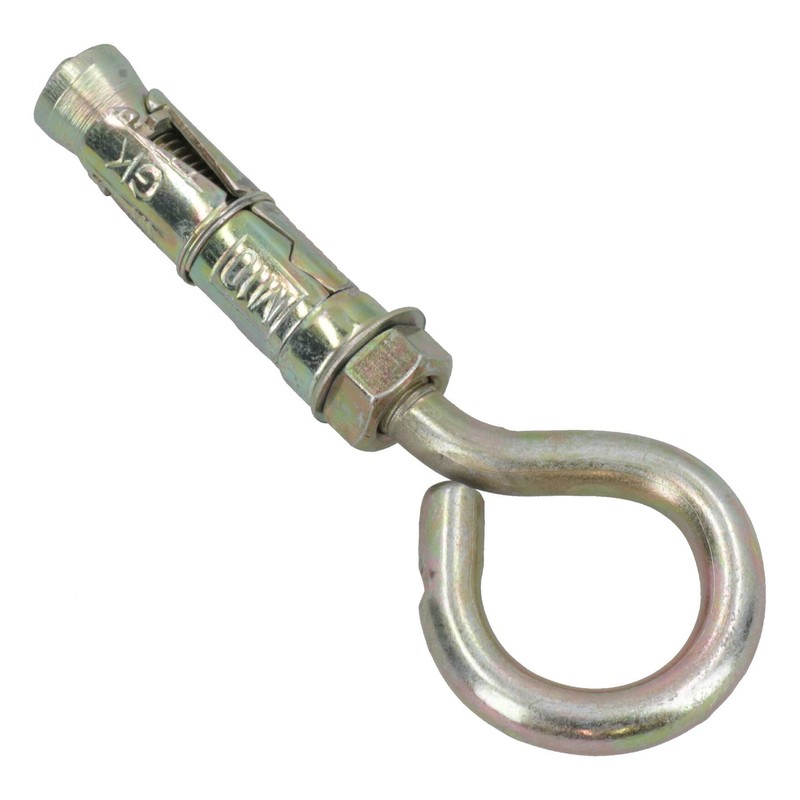 10mm Closed Hook Eye Bolts Rawl Shield Wall Anchor Expansion