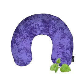 Mother Earth Pillows Large Triggerpoint Flax Pillow for Neck and Shoulder Relief (Purple Print - Relieve Herbal Blend)