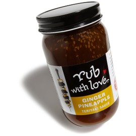 Rub with Love Ginger Pineapple Teriyaki Sauce By Tom Douglas, 16 Ounce