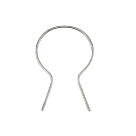 EZ Twist 2" (1 7/8" OD) x 11 Gauge Preformed Galvanized Steel Fence Ties - (100 Pack)