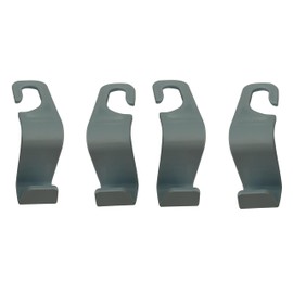 Pack of 4 pcs Car Seat Headrest Hook Plastic Interior Multipurpose Hangers Storage Organizer Car Accessories for Coats, Handbag, Grocery and More (Blue)