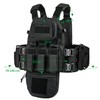 YAKEDA Tactical Training Vest with PALS System - Multi-Pocket Adjustable