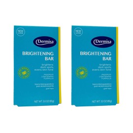 DERMISA BARRA DE JABON ACLARANTE PARA MANCHAS OSCURAS PAQUETE 2 PIEZAS 85GR CU