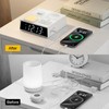 Kungfuking Alarm Clock Power Strip with White Noise, Dual Alarms,