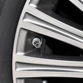 ToBeQueen Bling Black Flag Valve Stem Covers, 4 Pack Handmade Crystal Rhinestone Diamond Tire Caps Universal Dustprood Bling Flag car Accessories for Car/SUV/Motorcycle/Bike(Black American Flag)