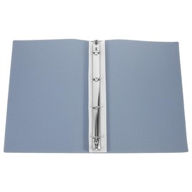 TEHAUX 4 Ring Binder Cover, A4 Size PU Leather Document Folder - Fabric Textured Loose Leaf Notebook Shell Organizer for Office, School Business Blue