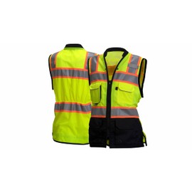 Pyramex RVZF61 Series Womens Hi Vis Class 2 Safety Vest with Zipper Size Large
