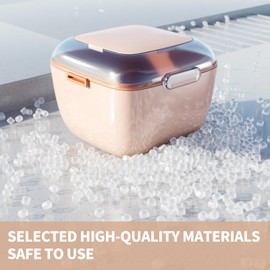 Zephyra Zahnprothesenbox mit Sieb, Tragbare Prothesendose Abdeckung, Zahnspangendose Gebissdose für Zahnersatz und Zahnspangen, Ideal für Reinigung, Aufbewahrung und Reise（Rosa）