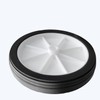 Utility Wheel with Black Rubber Tyre, 100mm Diameter for Air