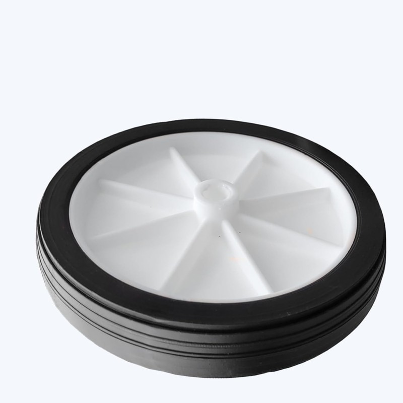 Utility Wheel with Black Rubber Tyre, 100mm Diameter for Air