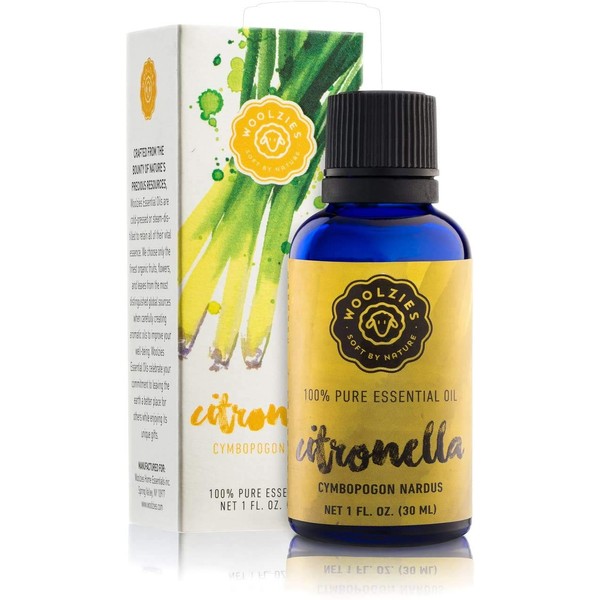 Woolzies 100% Pure Citronella Essential Oil | Great for Candle Making, Relaxation, Aromatherapy | Therapeutic Grade | Natural Citronella Oil | Relaxes and Refreshes