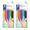 STAEDTLER 175 C12 Wood-Free Coloured Pencils - 24 Pencils -