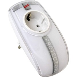 DEHN DPRO 230 1salidas AC 230 V weiß Überspannungsschutz – Steckdosenleiste (1-Fach AC, 50/60, 16 A, 5000 A, weiß, 190 g)