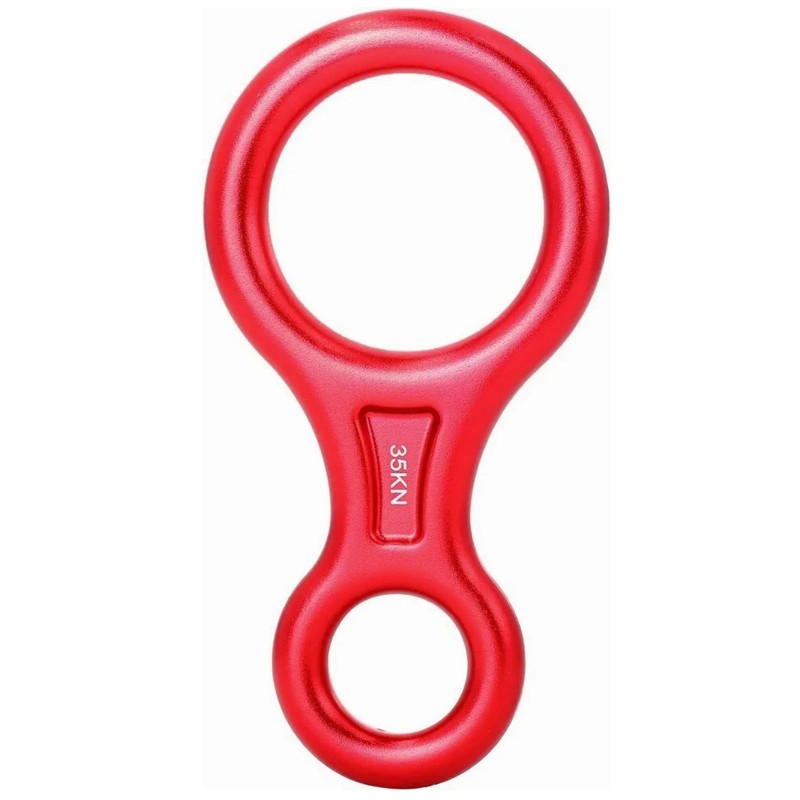 Rescue Figure 8 Descender 35KN Aluminum Alloy Climbing Belaying Device