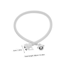 Operitacx Tragbarer Waschmaschinenschlauch Flexibler PVC Wasseranschlussschlauch Für Automatische Waschmaschinen Universeller Einlassschlauch Mit Klickverschluss Für Einfachen