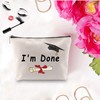 PXTIDY I'm Done Graduation Makeup Bags 2025 Congrats Graduate Makeup