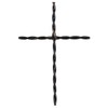 Dicksons MWC-412 Twisted Cross Black 15.5 x 10.75 Metal Decorative