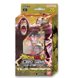 BANDAI | Dragon Ball Super CG: Zenkai Series Starter Deck (SD20) - Yellow Transformation | Card Game | Ages 6+ | 1 Player