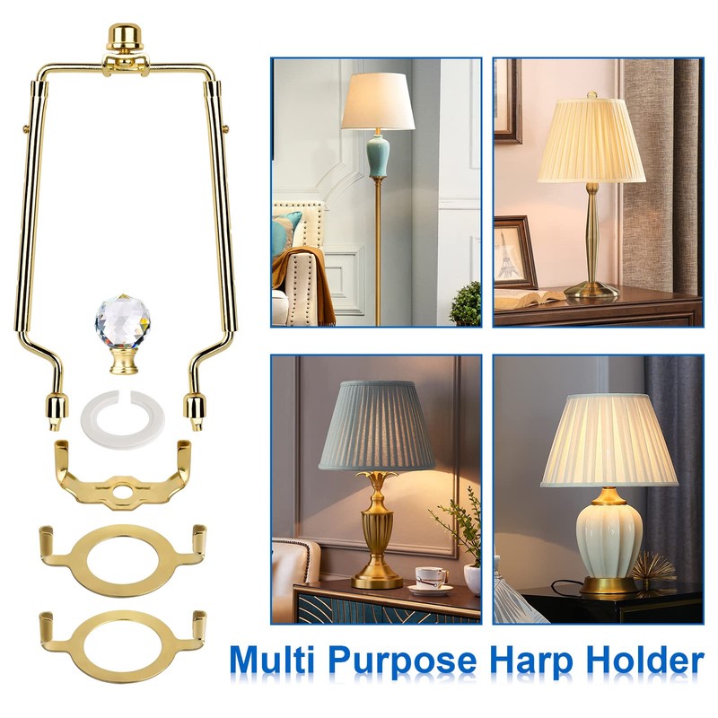 WEAVERBIRD Lamp Harp Holder, 7 8 9 10 Inch Adjustable