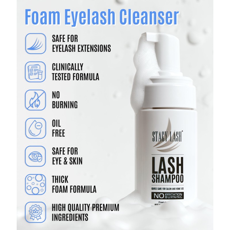 STACY LASH 6.76 fl.oz / 200ml Eyelash Extension Shampoo +