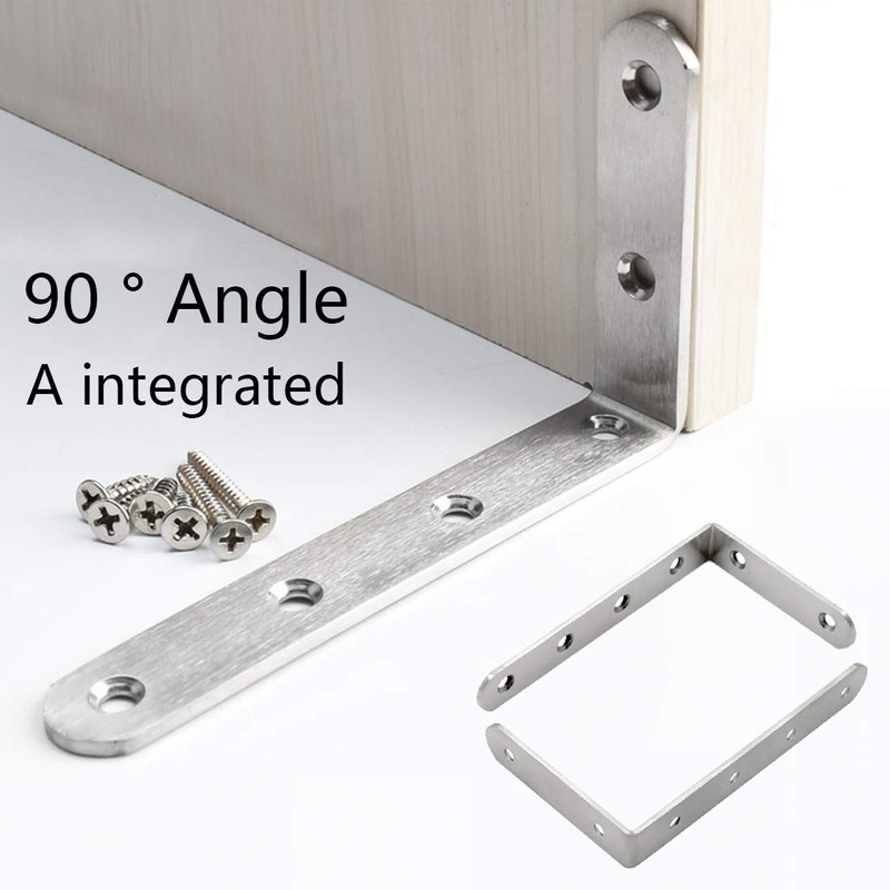Luomorgo 16 Pcs L Shaped Brackets for Shelves - Heavy