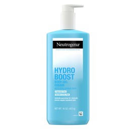 Neutrogena Neutrogena Hydro Boost Body Gel Cream With Hyaluronic Acid, Hydrating Body Lotion For Dry Skin, Fragrance-Free Hyaluronic Acid Moisturizer, 16 OZ