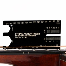 Guitar String Height Gauge,Guitar Set Up Repair Tool - Repair Leveling Maintenance and Adjustment Ruler for Music Player Bass Luthier Use