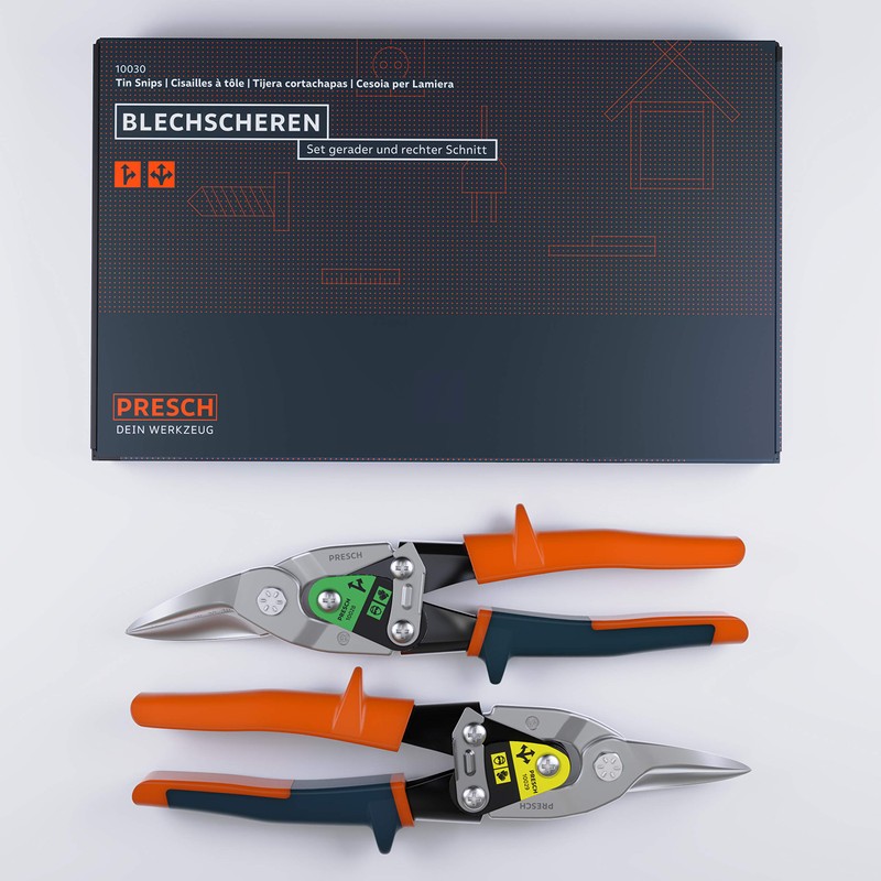 Tin Snips Straight, Right and Set